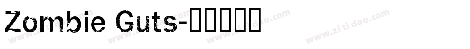 Zombie Guts字体转换